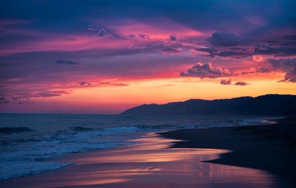 Coast Sunrises Sky Catalonia