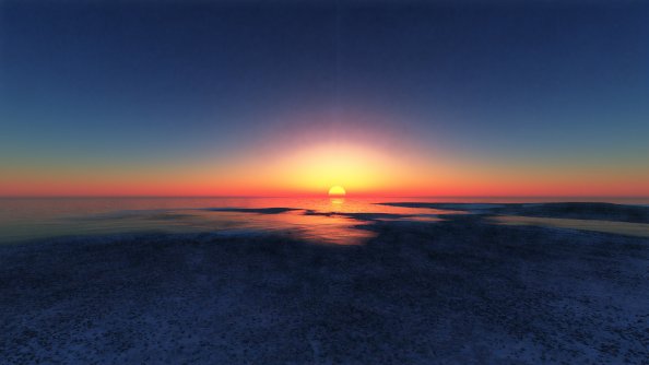 Evening Glow While Sunrise