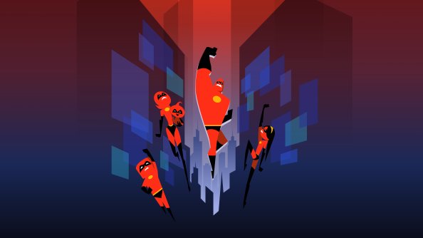 The Incredibles Minimal Art 5k