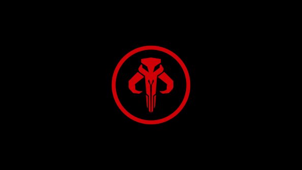 The Mandalorian Star Wars Logo 4k