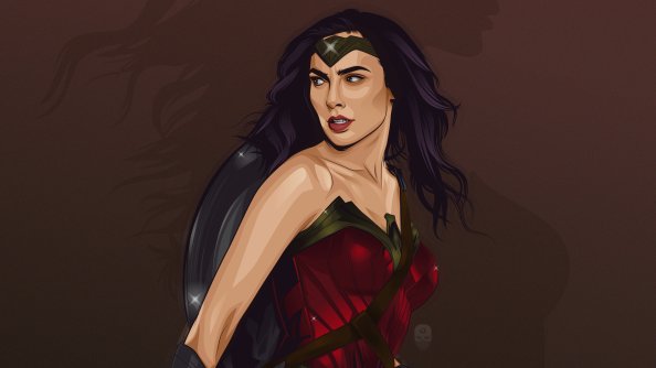 Wonder Woman Vector Art