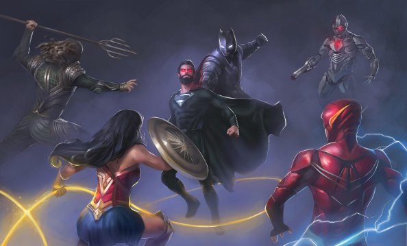 Superman Vs Justice League Artwork