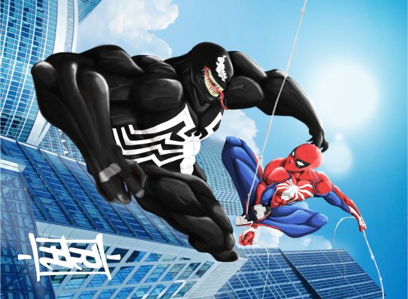 Venom Spiderman Art