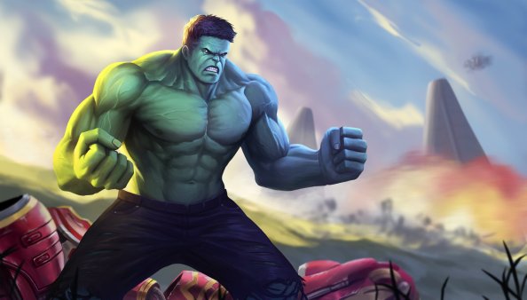 Hulk In Avengers Infinity War Artwork