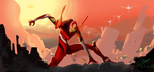 Eva Unit 02 Anime 5k