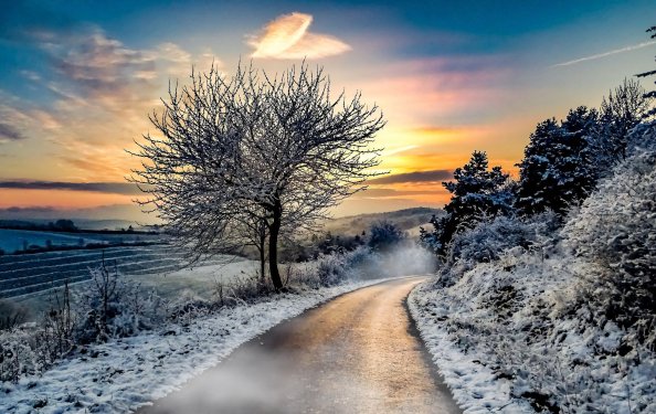 Winter Road Snow