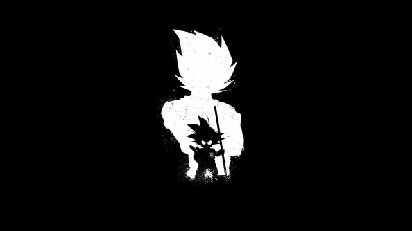 Goku Anime Dark Black 4k