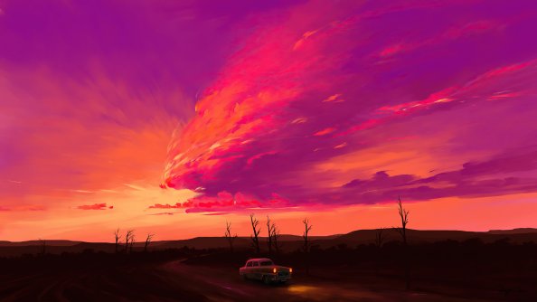 Radiant Sunset 4k
