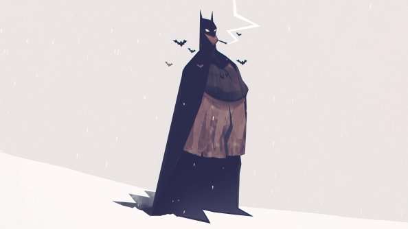 Old Batman Minimal 5k