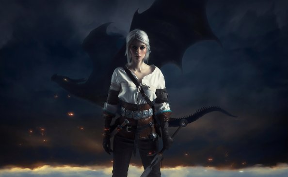 Ciri With Dragon