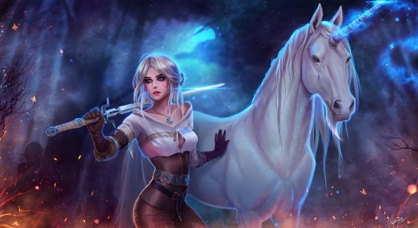The Witcher 3 Wild Hunt Ciri Girl Artwork