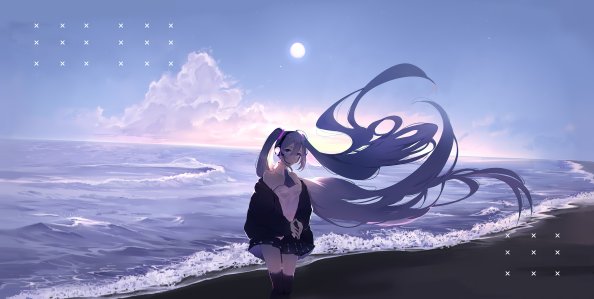 Hatsune Miku Long Hairs 4k