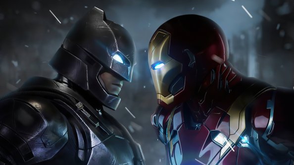 Iron Man V Bat Man 4k