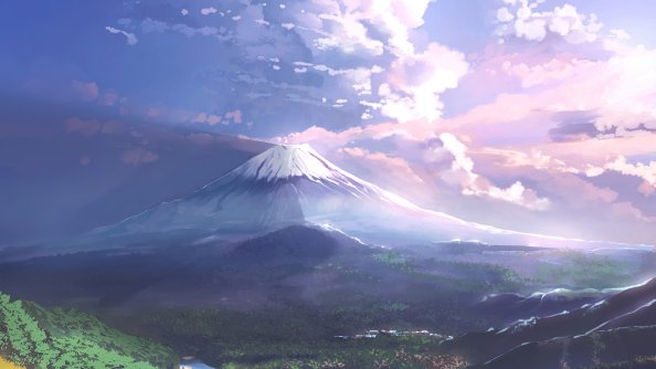 Mt Fuji Scenery Art 4k