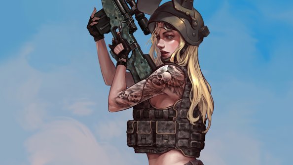 Pubg Tattoo Girl