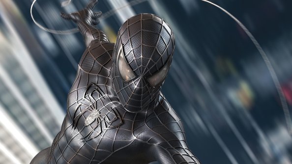 Spider Man Black Symbiote Suit 4k
