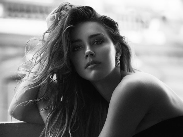 Amber Heard Black And White