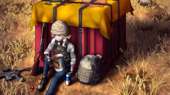 Pubg Air Drop Anime Art 8k