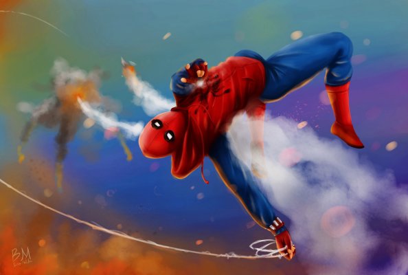 Spider Man Homemade Suit In Action