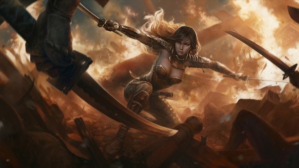 Fantasy Warrior Girl With Sword