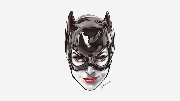 Catwoman Face Artwork 8k
