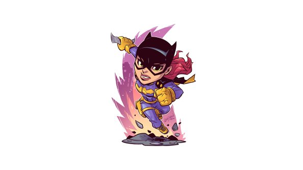Batgirl Minimal Art 4k