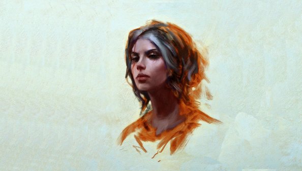 Cirilla Fiona Elen Riannon Painting