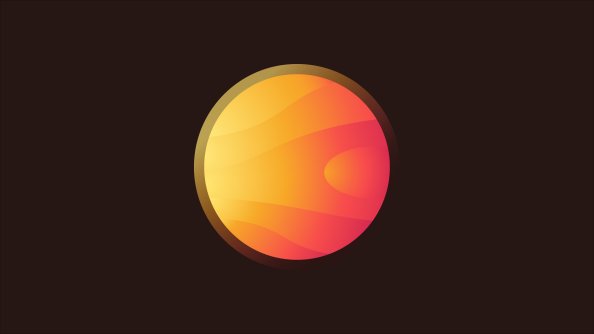 5k Sun Planet Minimalist
