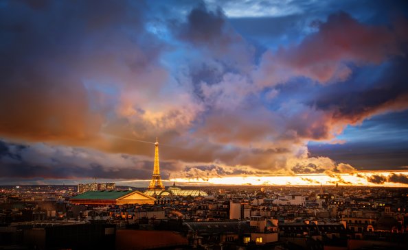 Sunset Over Paris