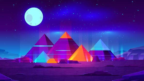 Pyramids Minimalist 4k