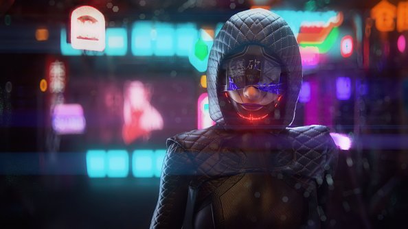 High Tech Scifi Girl 4k