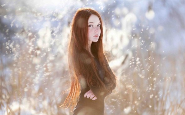 Red Head Long Hair Girl