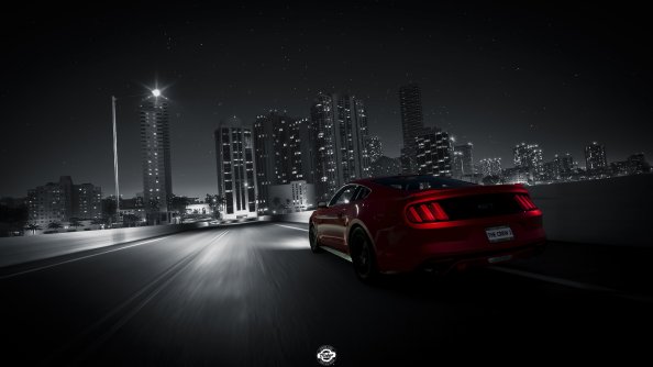 The Crew 2 Ford Mustang Rear Lights 4k