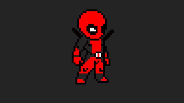 Deadpool 8 Bit Art