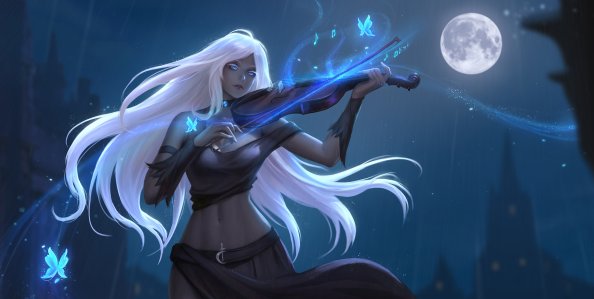 Fantasy Girl Playing Violin