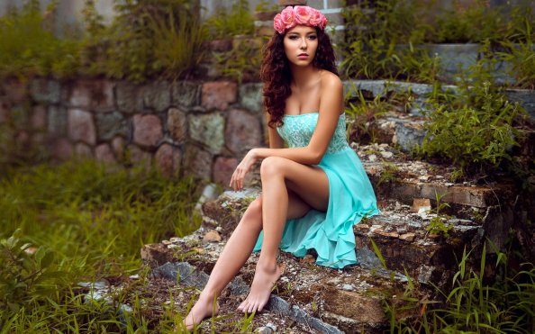 Women Model Sitting