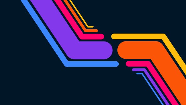 Dark Lines Colorful Minimal 8k