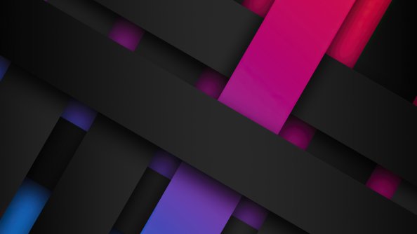 Ribbon Shapes Abstract 4k