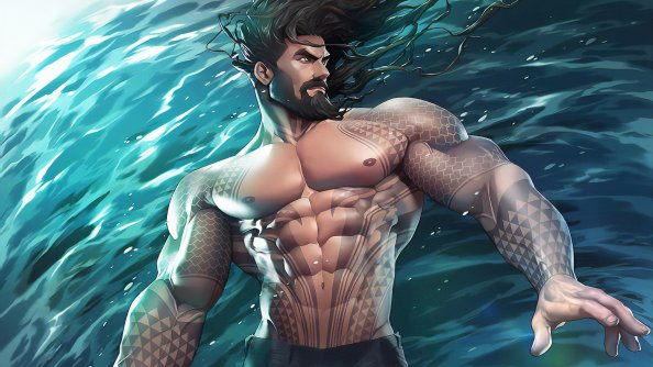 Aquaman Underwater New Art