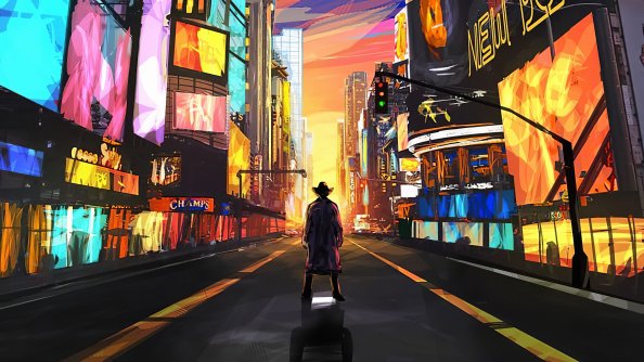 Cowboy In New York 4k