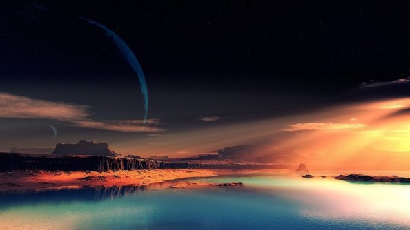 Nature Night Space