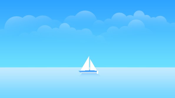 Minimal Boat Ocean 8k