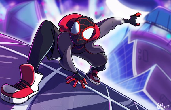 SpiderMan Into The Spider Verse 2018 Artwork