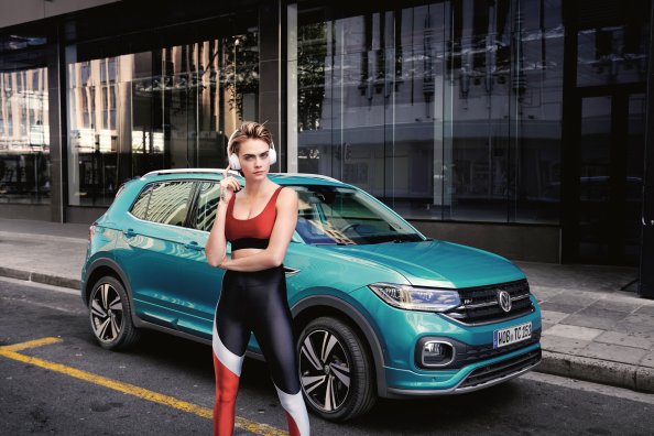 Cara Delevingne VW T Cross 2019