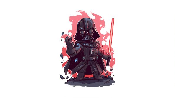 Darth Vader Minimal Art 4k