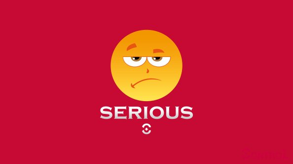 Serious Emotion Icon 4k