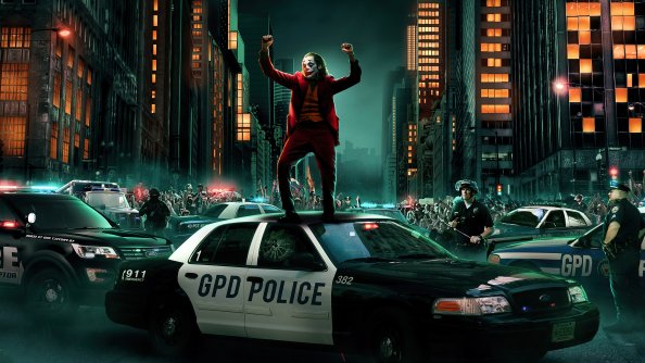 Joker Dancing On Cop Car 4k