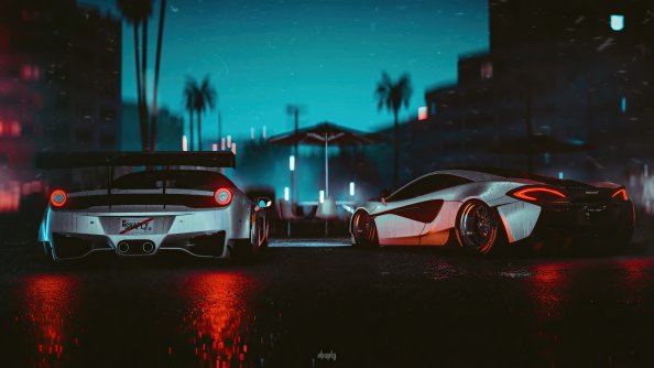 McLaren 570S X Ferrari 458 Need For Speed 4k