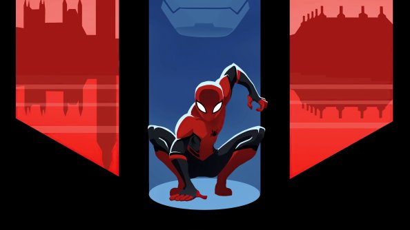 Spiderman Far From Home Comic Poster Minimal 5k