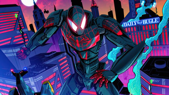 Spider Man Mecha Miles Morales 4k